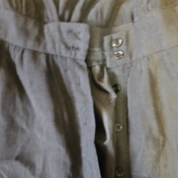 Airspace long sleeve open button up back midi peasantcore dark academia dress - Picture 12 of 14